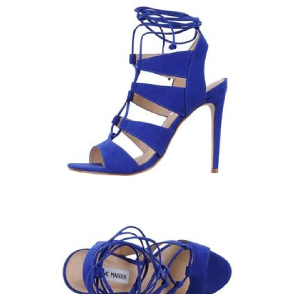 Steve Madden Blue Lace Up Heels